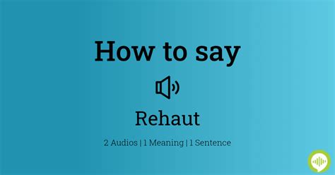 how to pronounce rehaut